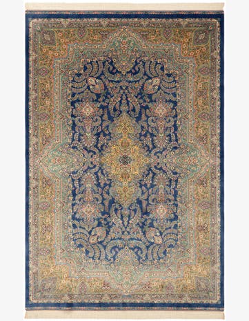 6' 6 x 9' 8 Ghom Design Rug