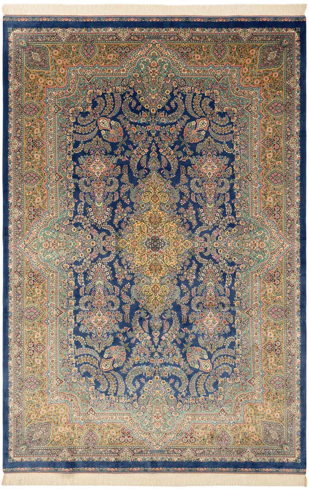 6' 6 x 9' 8 Ghom Design Rug
