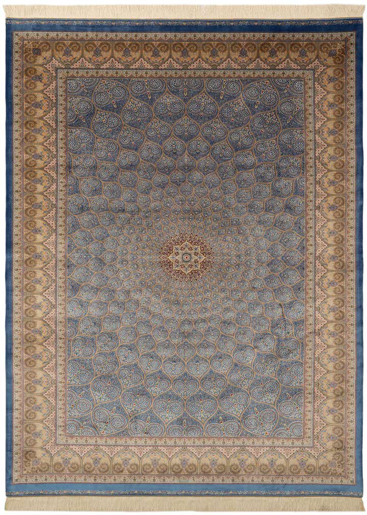 6' 6 x 9' 8 Ghom Design Rug