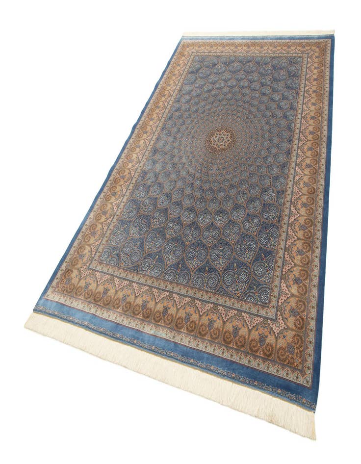 Detail image of 6' 6 x 9' 8 Ghom Design Rug