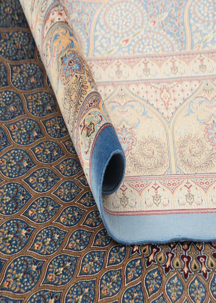 6' 6 x 9' 8 Ghom Design Rug