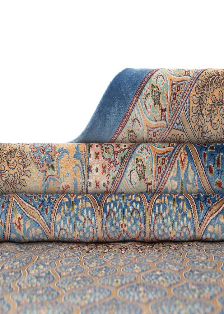 6' 6 x 9' 8 Ghom Design Rug