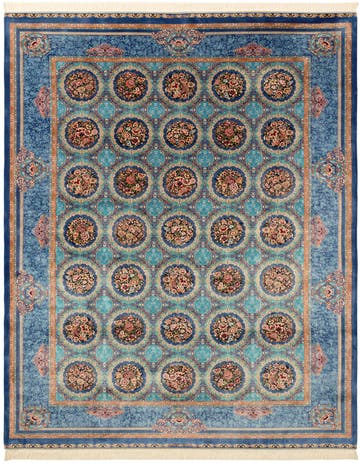6' 6 x 9' 7 Ghom Design Rug