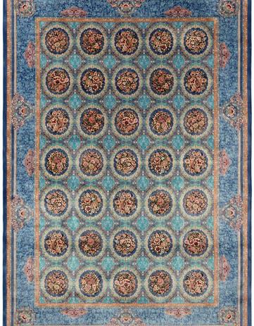 6' 6 x 9' 7 Ghom Design Rug