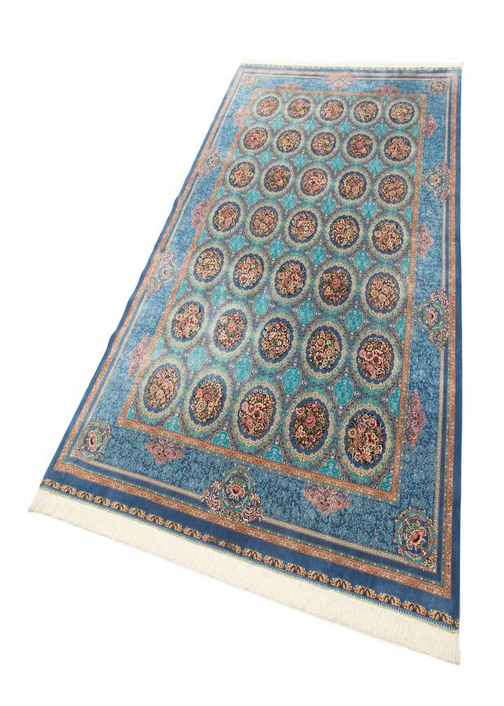 6' 6 x 9' 7 Ghom Design Rug
