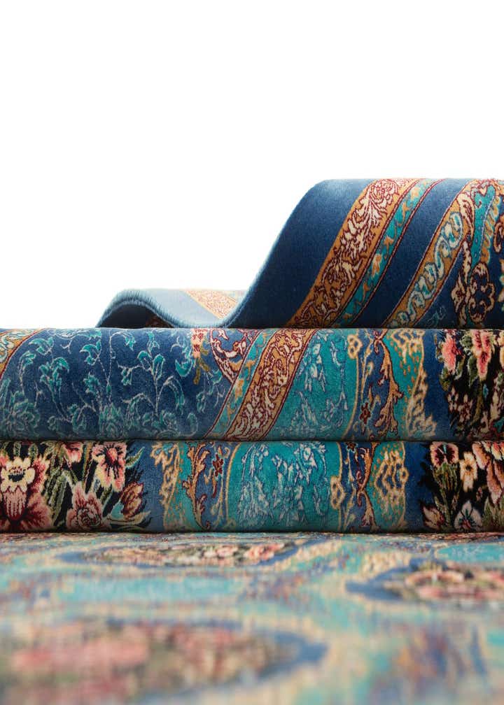 6' 6 x 9' 7 Ghom Design Rug