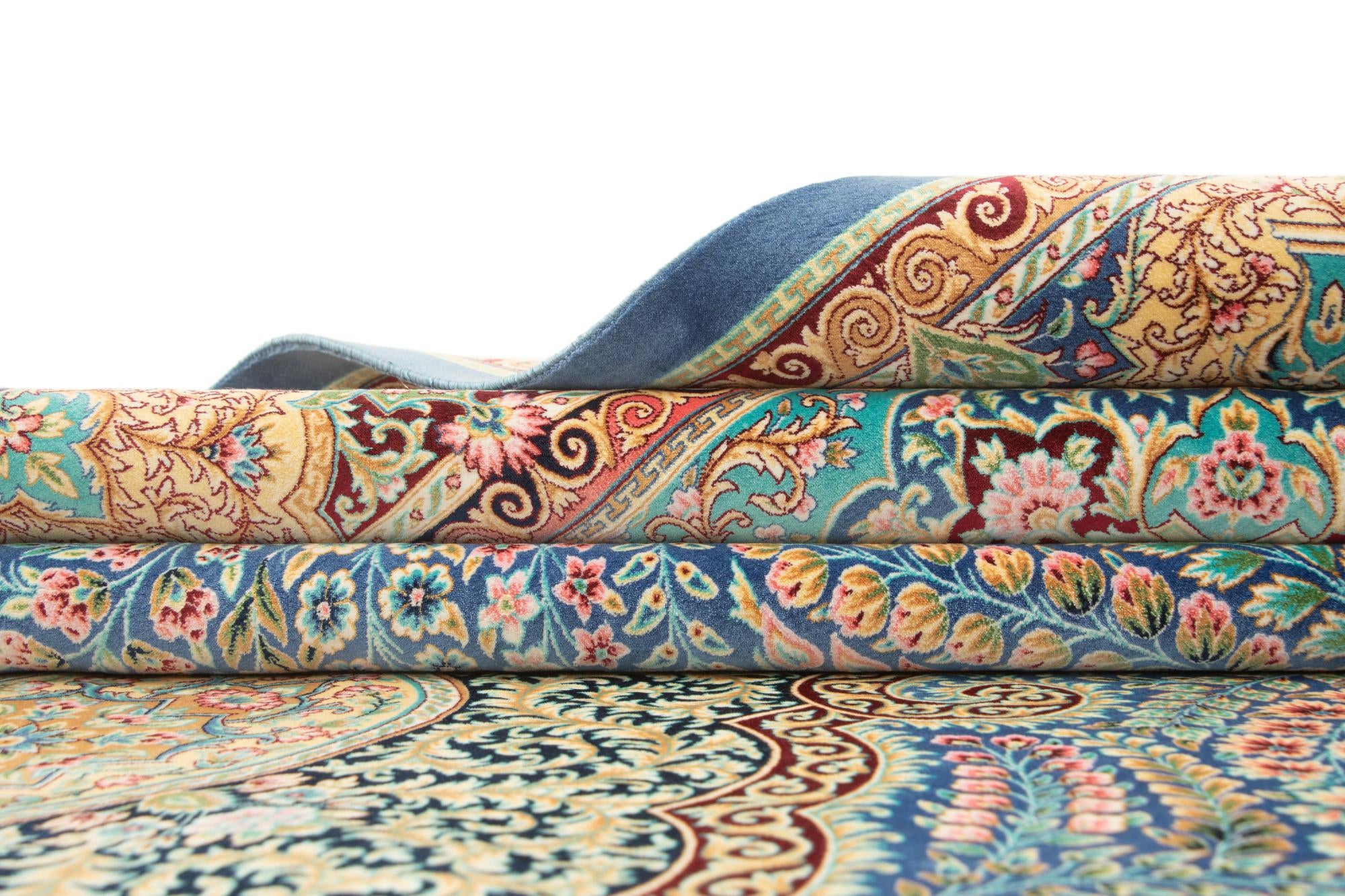 6' 6 x 9' 8 Ghom Design Rug