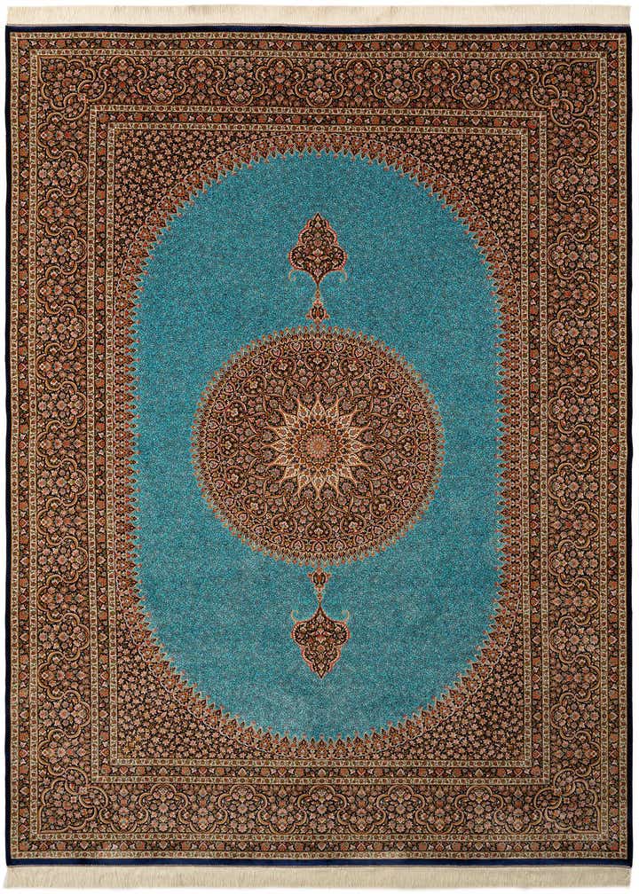 8' 1 x 11' 4 Ghom Design Rug