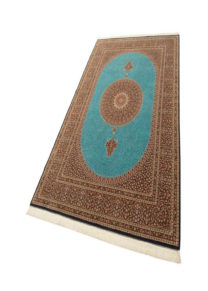 8' 1 x 11' 4 Ghom Design Rug