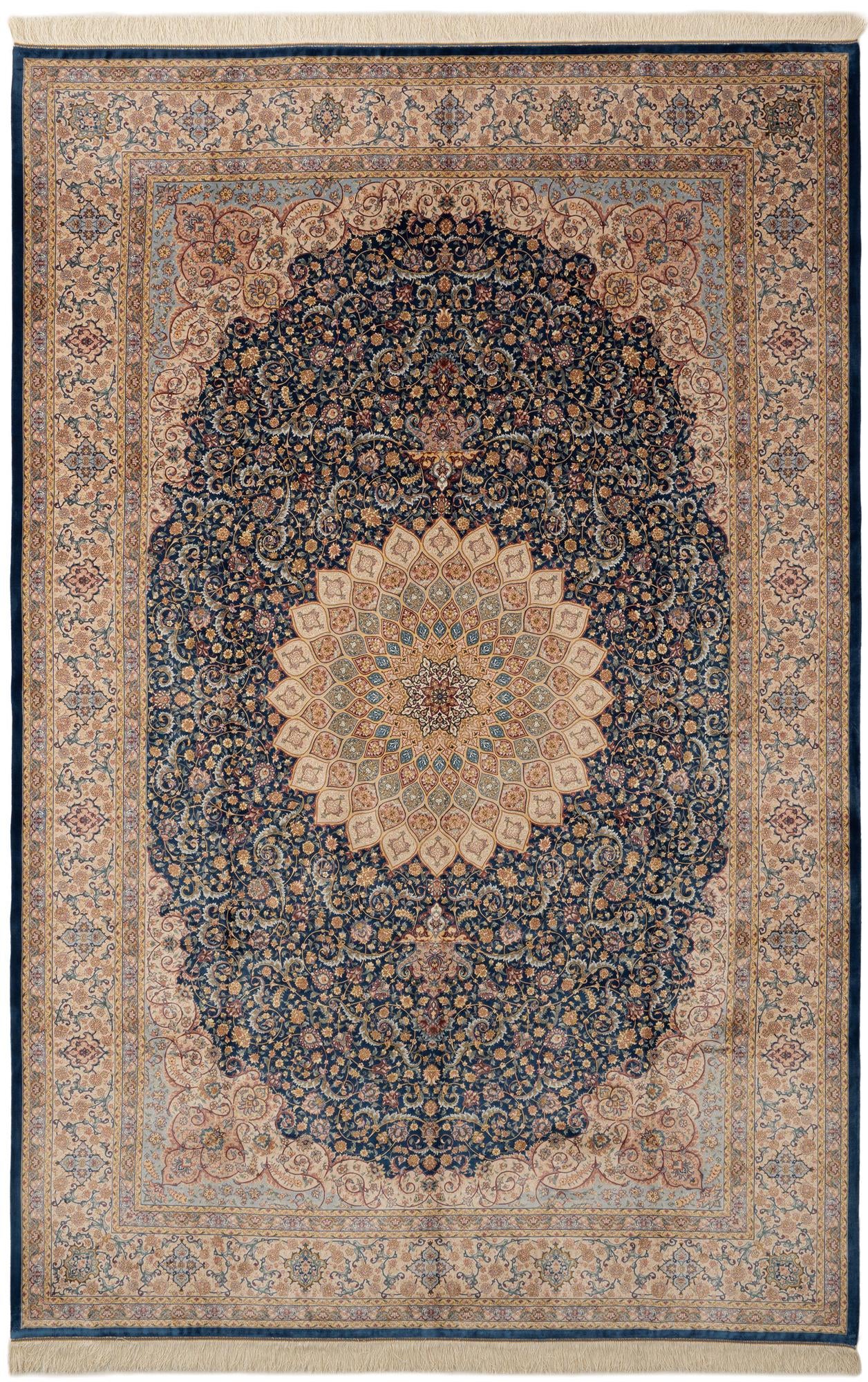6' 7 x 9' 8 Ghom Design Rug