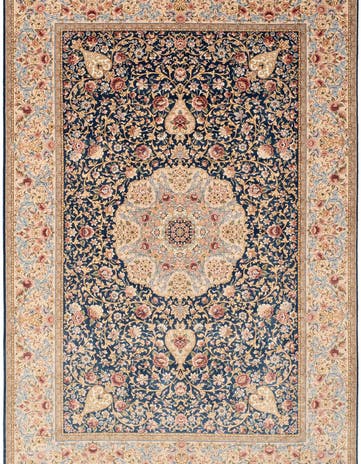 4' 10 x 7' 1 Ghom Design Rug