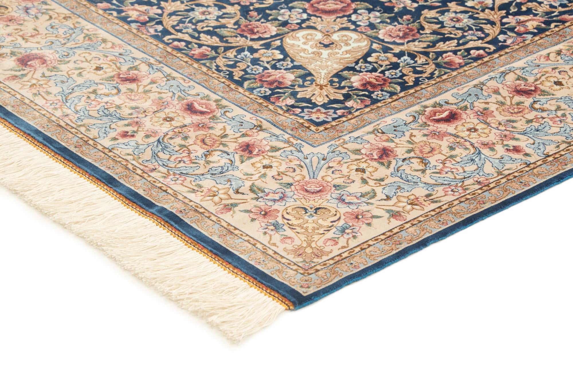 4' 10 x 7' 1 Ghom Design Rug