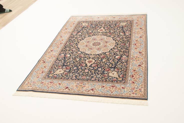 Detail image of 4' 10 x 7' 1 Ghom Design Rug