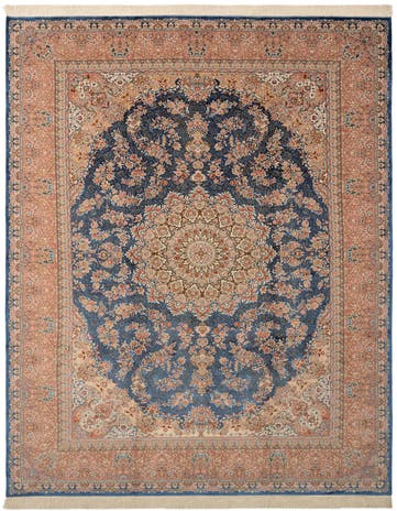7' 11 x 11' 1 Ghom Design Rug