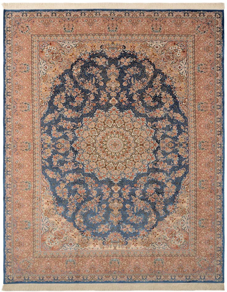 Detail image of 7' 11 x 11' 1 Ghom Design Rug