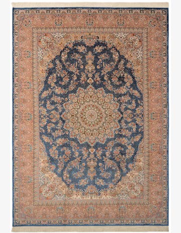 7' 11 x 11' 1 Ghom Design Rug