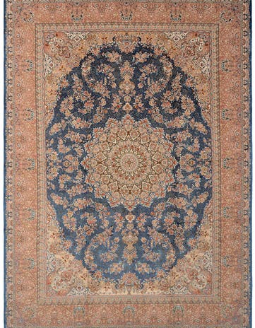 7' 11 x 11' 1 Ghom Design Rug