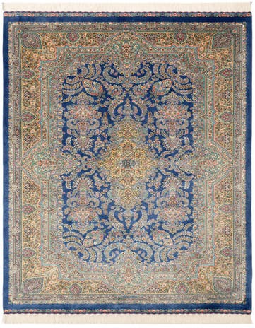 4' 10 x 7' 5 Ghom Design Rug