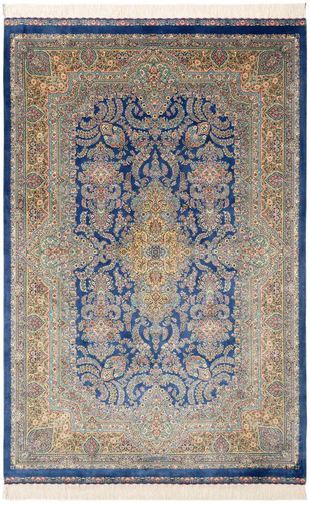 4' 10 x 7' 5 Ghom Design Rug