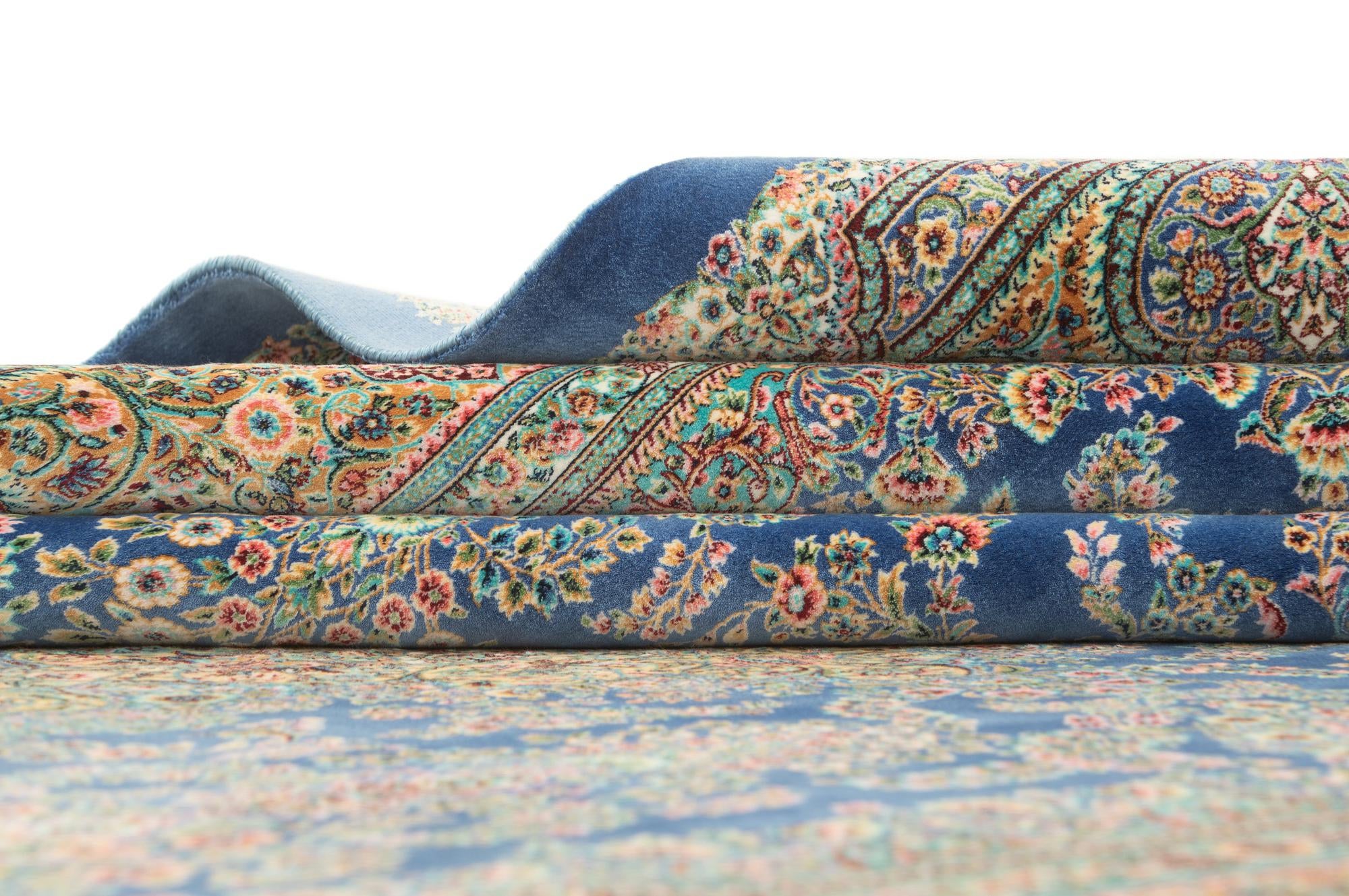 4' 10 x 7' 5 Ghom Design Rug