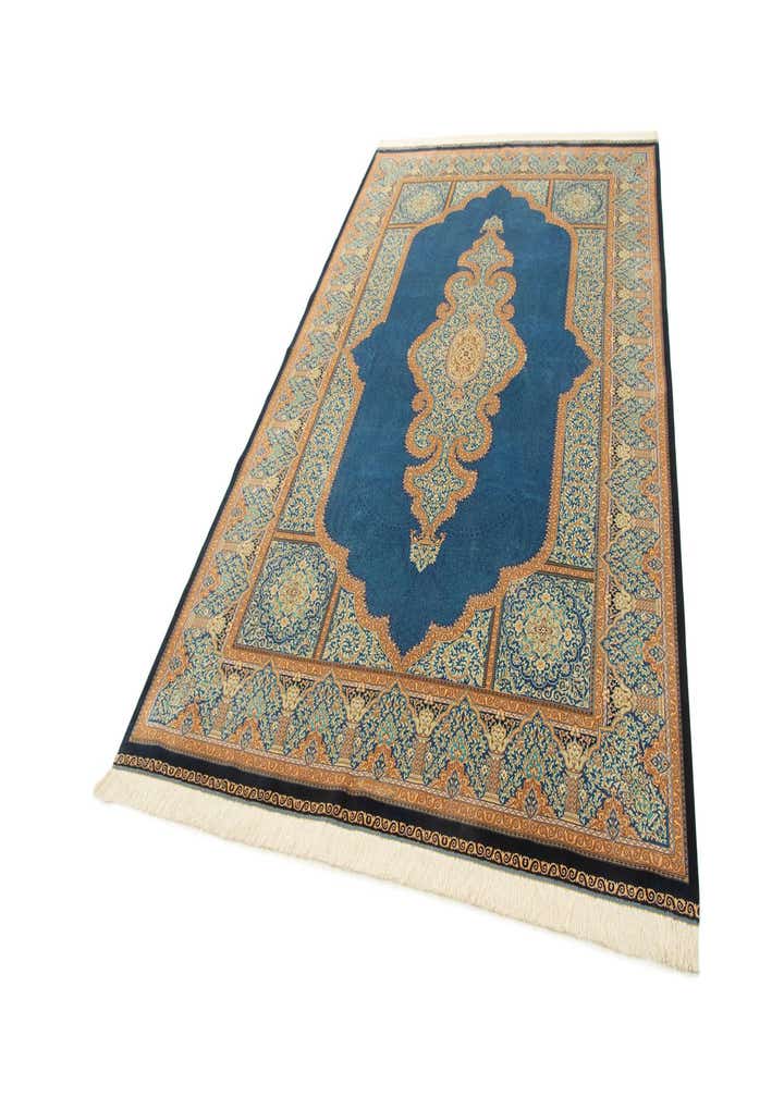 6' 6 x 9' 8 Ghom Design Rug