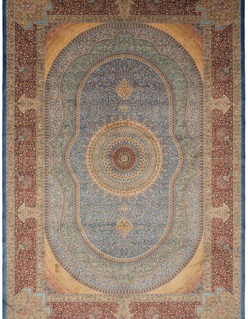 6' 6 x 9' 7 Ghom Design Rug