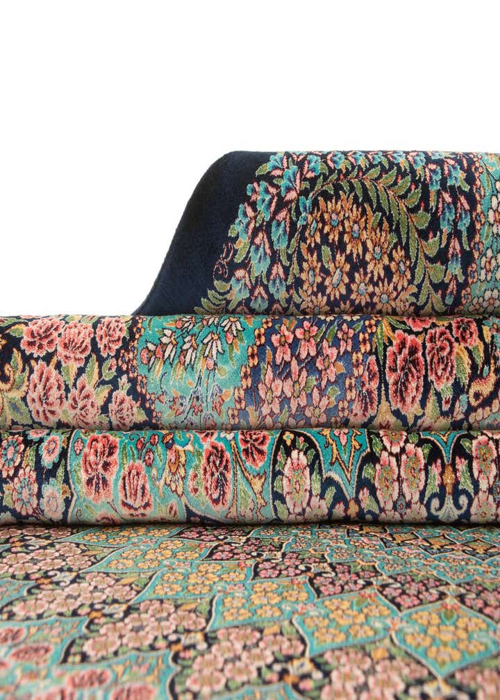 6' 5 x 9' 6 Ghom Design Rug