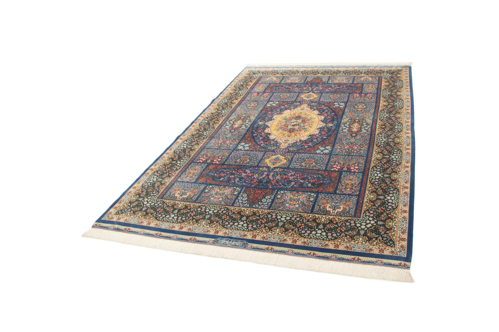 6' 6 x 9' 8 Ghom Design Rug
