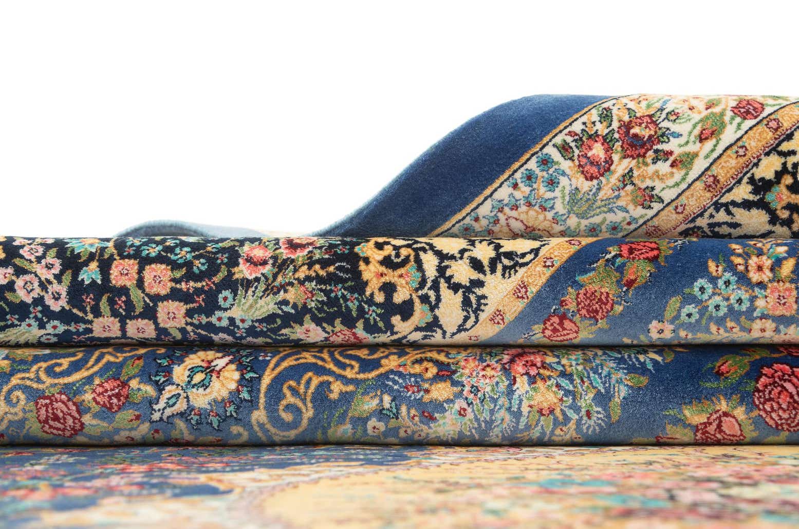 6' 6 x 9' 8 Ghom Design Rug