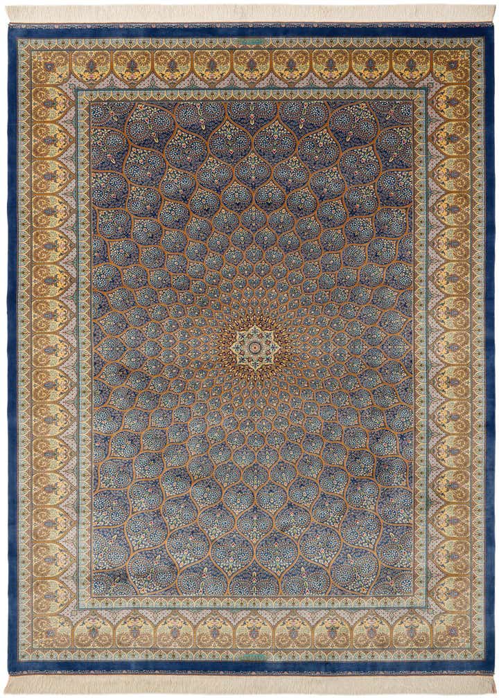 6' 6 x 9' 6 Ghom Design Rug