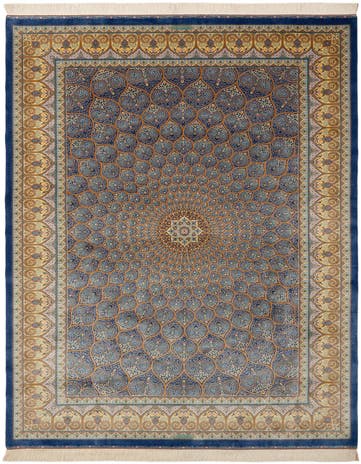 6' 6 x 9' 6 Ghom Design Rug