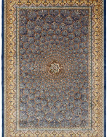 6' 6 x 9' 6 Ghom Design Rug