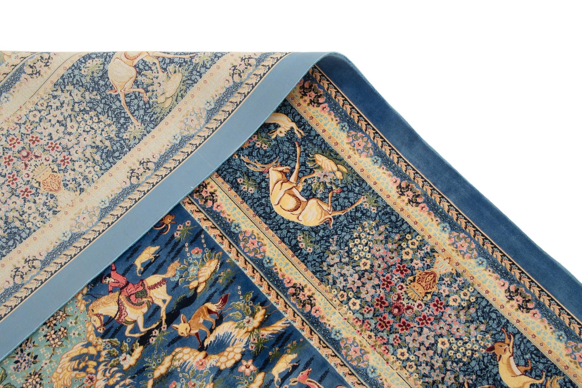 6' 7 x 9' 7 Ghom Design Rug