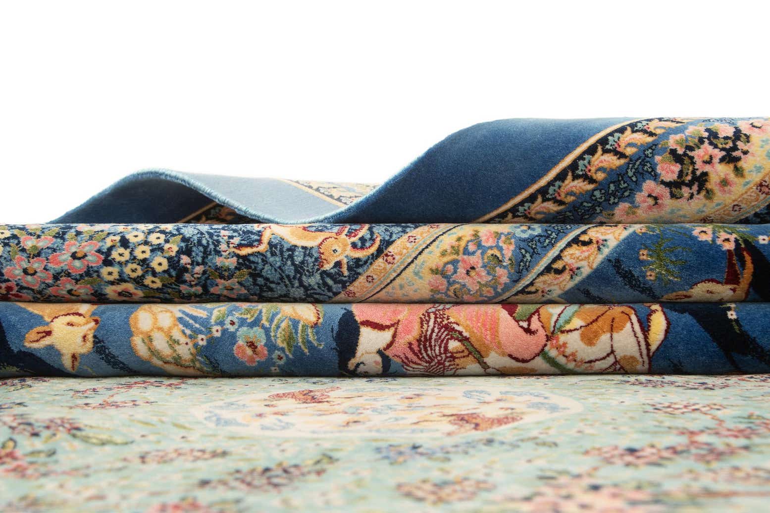 6' 7 x 9' 7 Ghom Design Rug
