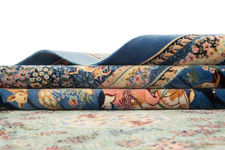 6' 7 x 9' 7 Ghom Design Rug