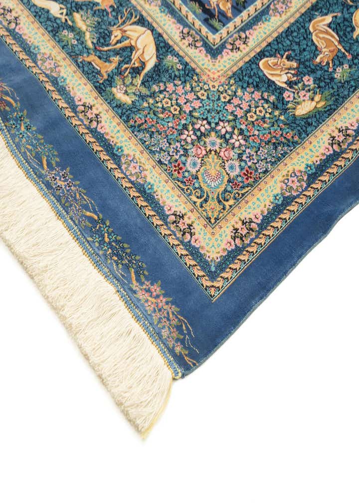 6' 6 x 9' 3 Ghom Design Rug