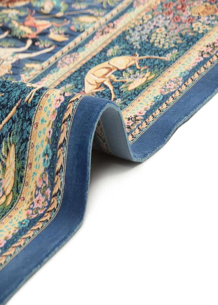 6' 6 x 9' 3 Ghom Design Rug