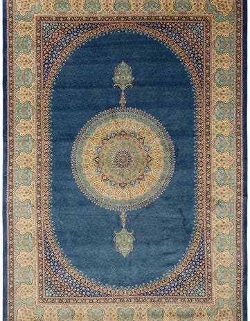 6' 6 x 9' 8 Ghom Design Rug