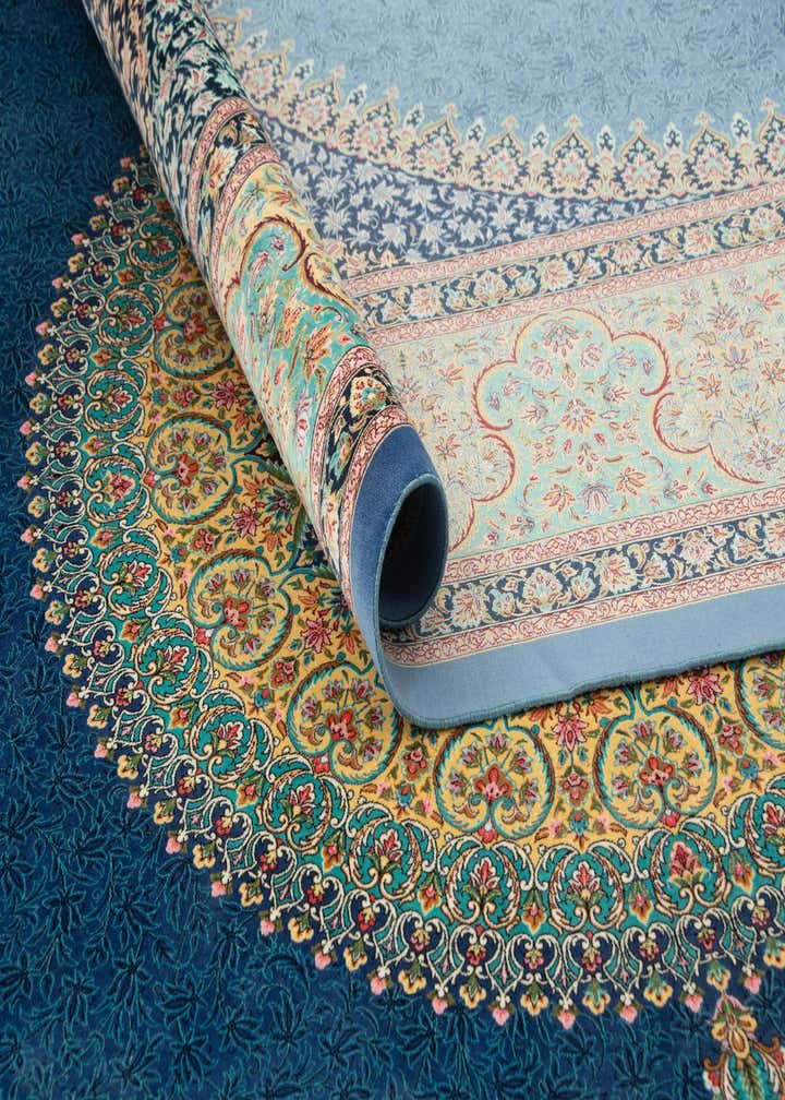 6' 6 x 9' 8 Ghom Design Rug