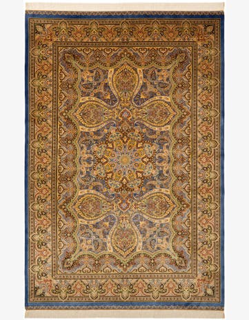 6' 6 x 9' 7 Ghom Design Rug
