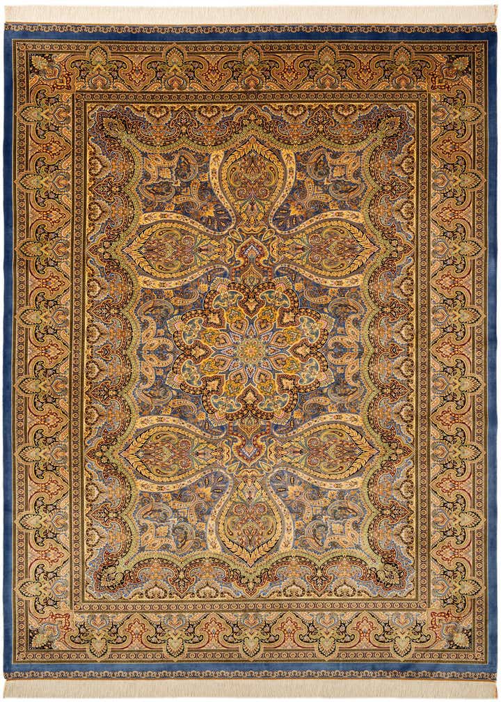 6' 6 x 9' 8 Ghom Design Rug