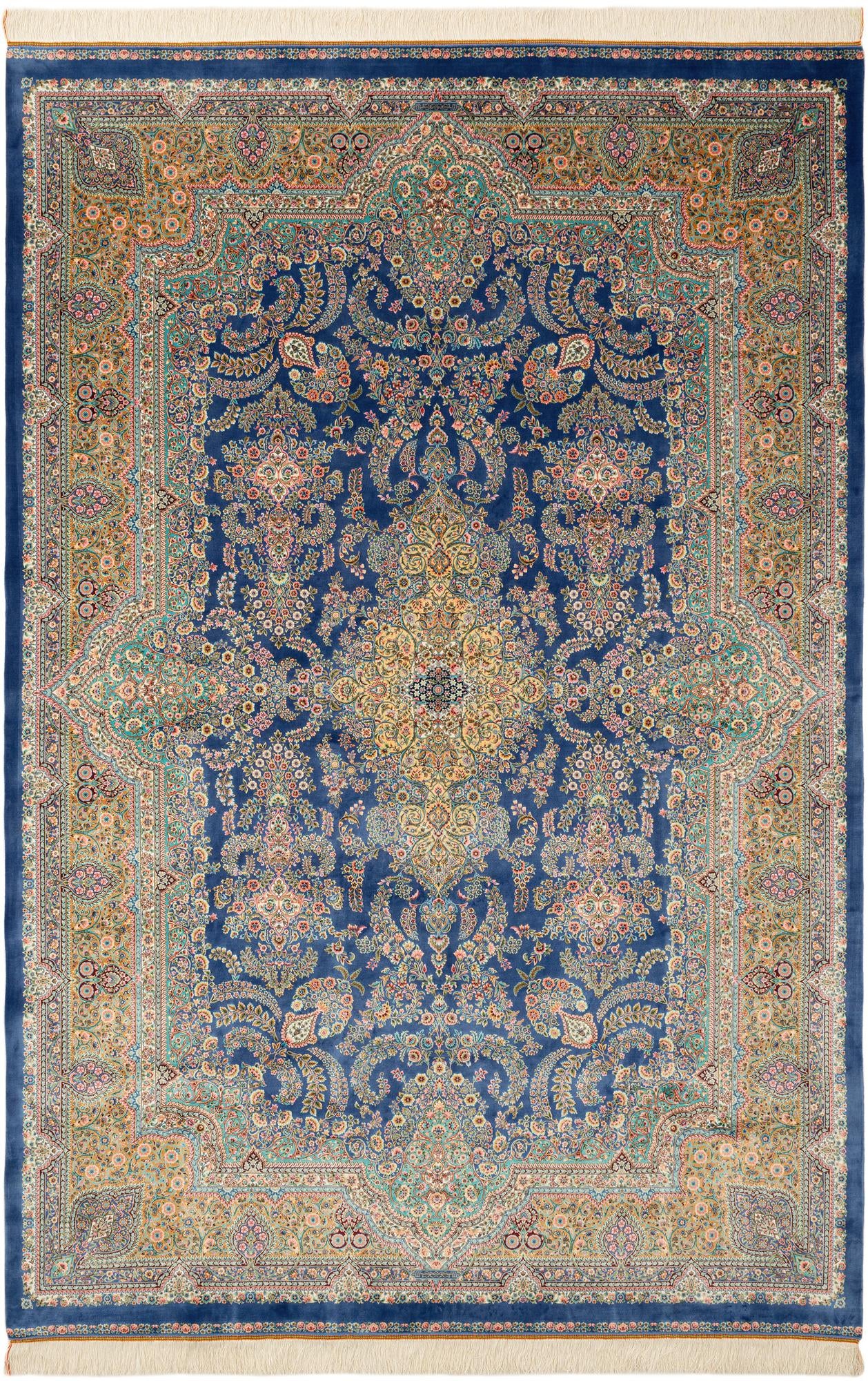 6' 6 x 9' 8 Ghom Design Rug