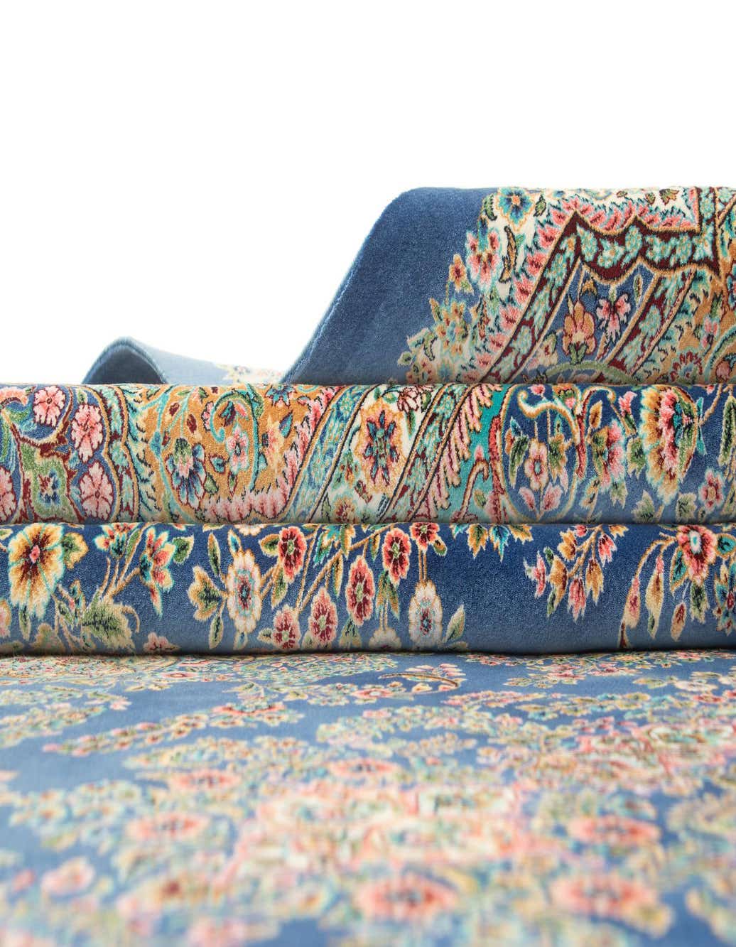 6' 6 x 9' 8 Ghom Design Rug