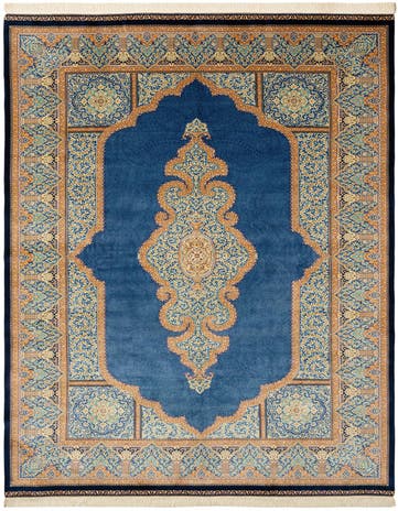 6' 5 x 9' 7 Ghom Design Rug