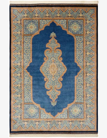 6' 5 x 9' 7 Ghom Design Rug
