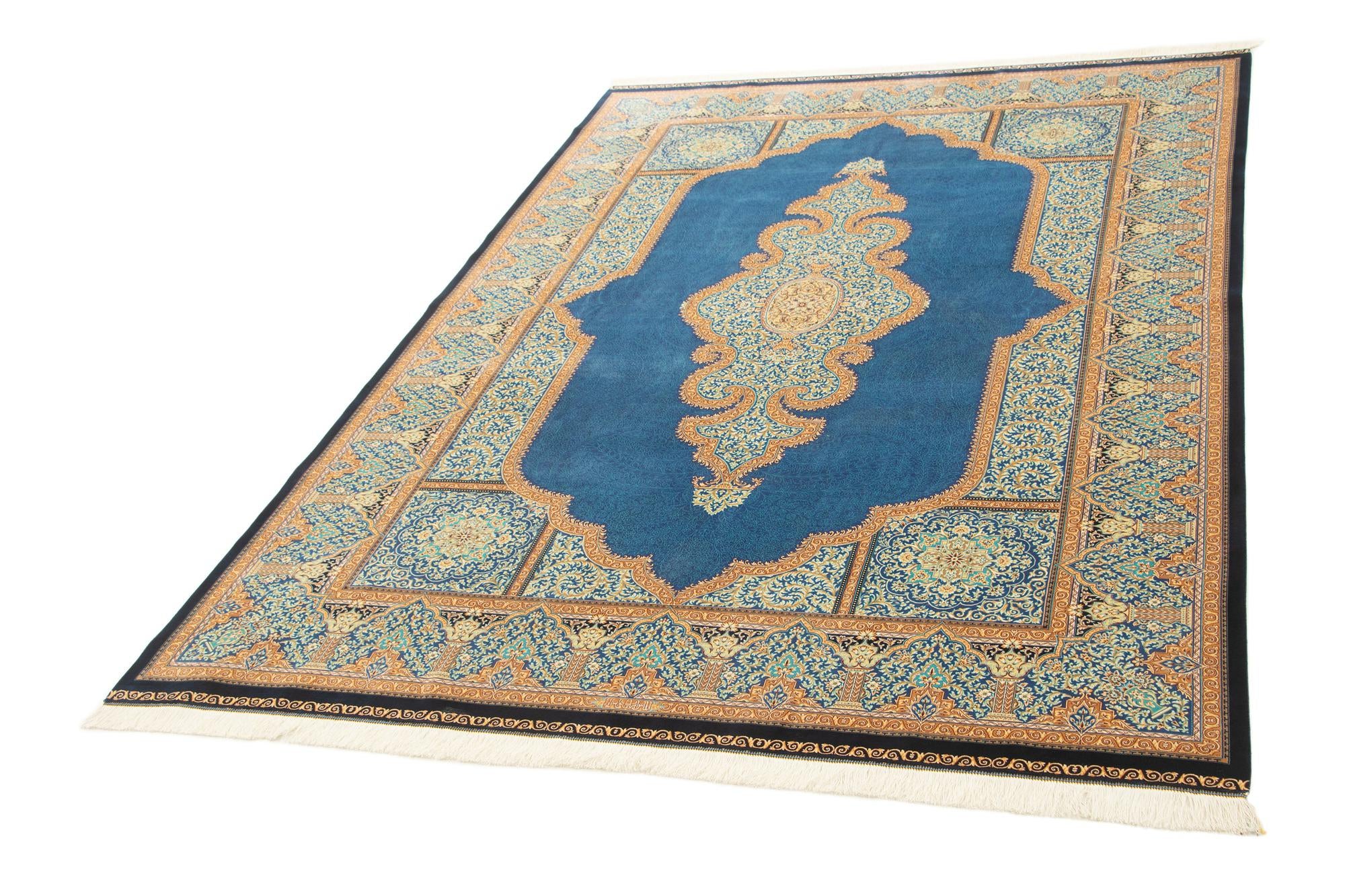 6' 5 x 9' 7 Ghom Design Rug