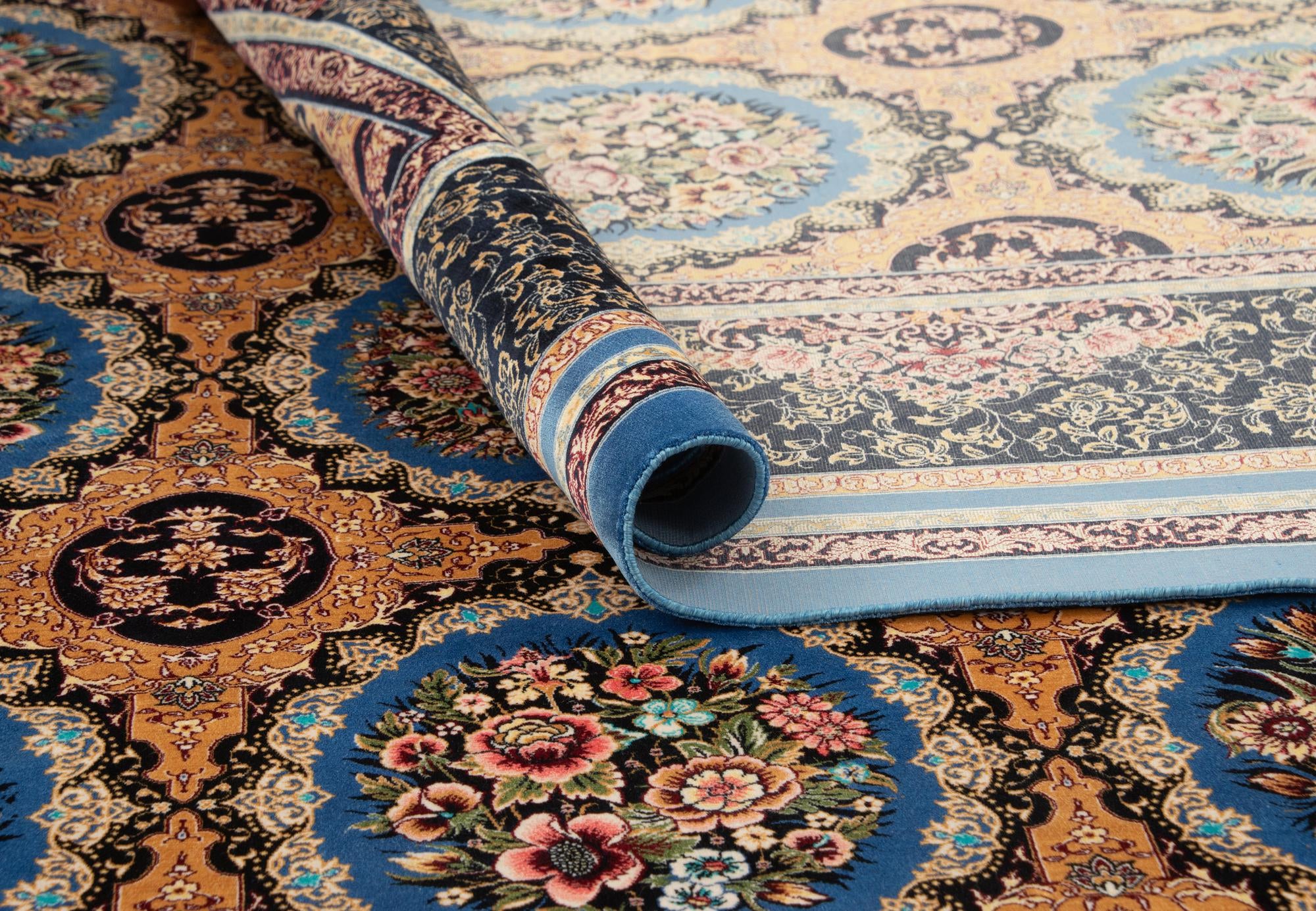 6' 6 x 9' 8 Ghom Design Rug