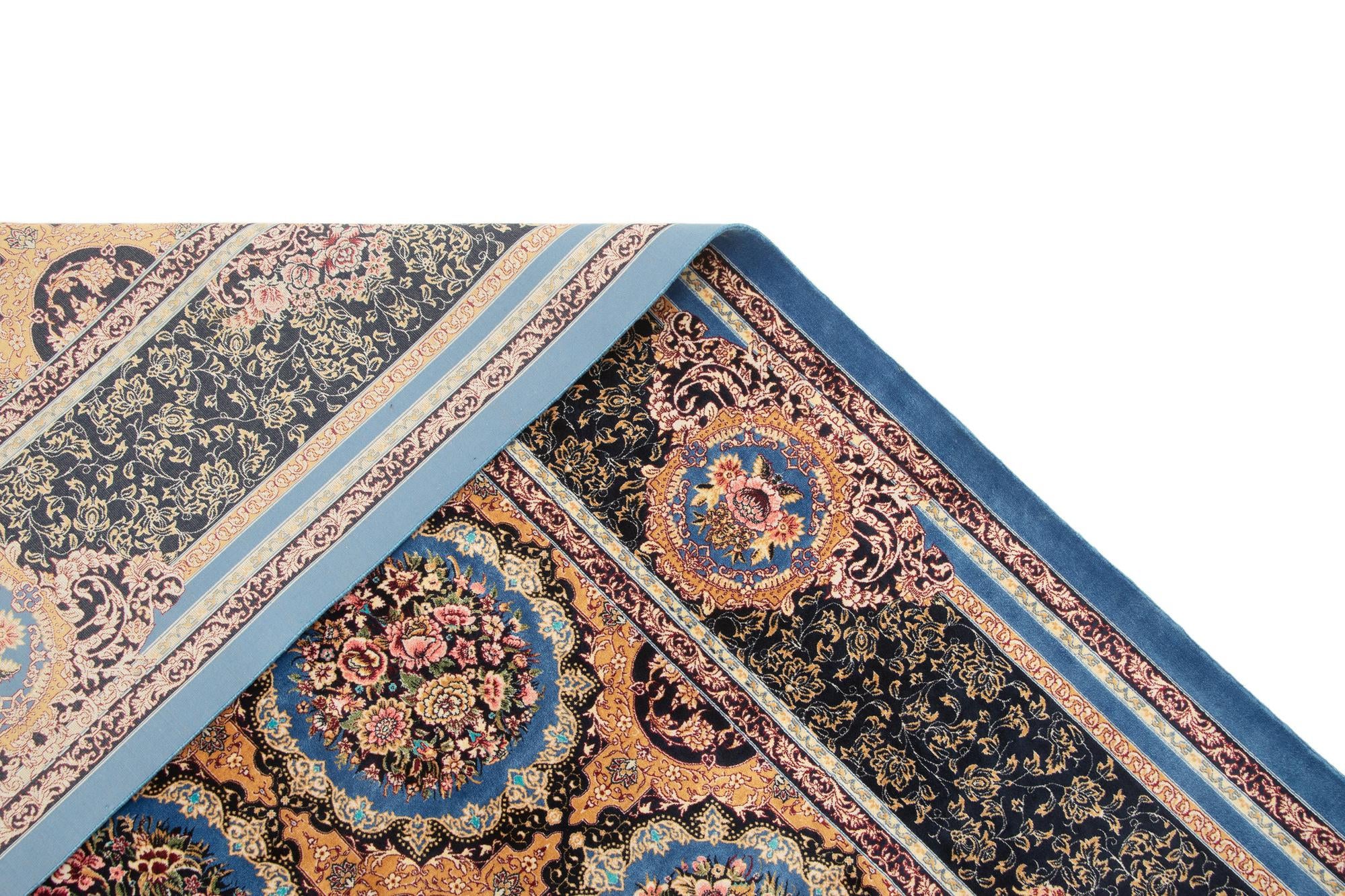 6' 6 x 9' 8 Ghom Design Rug