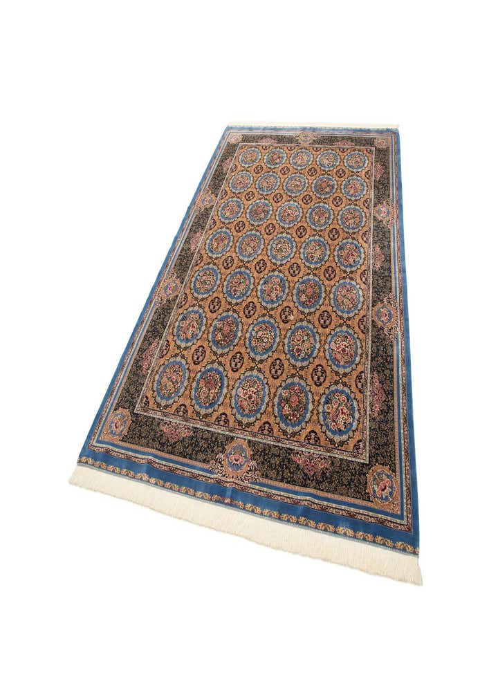 6' 6 x 9' 8 Ghom Design Rug
