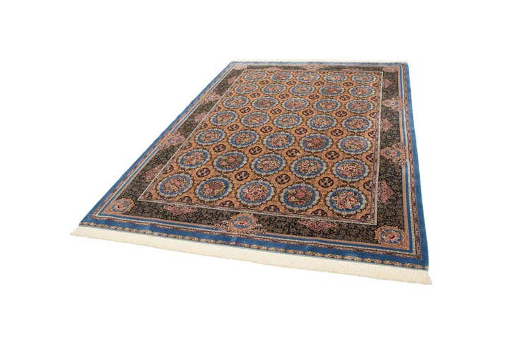 6' 6 x 9' 8 Ghom Design Rug
